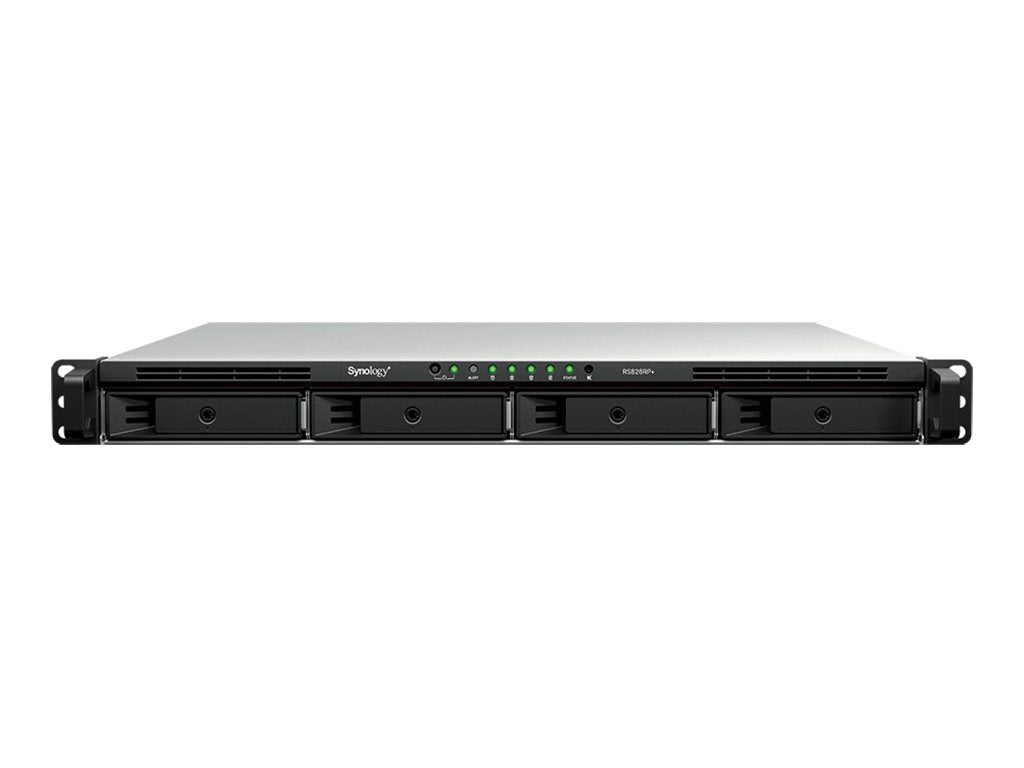 SYNOLOGY RS826RP+ 4-Bay NAS-Rackmount AMD Ryzen Embedded V1500B 4Go DDR4 ECC SODIMM