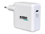 URBAN FACTORY Chargeur secteur GaN USB-C Eco-conçu 65W