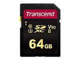 TRANSCEND 64Go SDXC Class3 UHS-II Card Appareil photo et caméscope DSLR