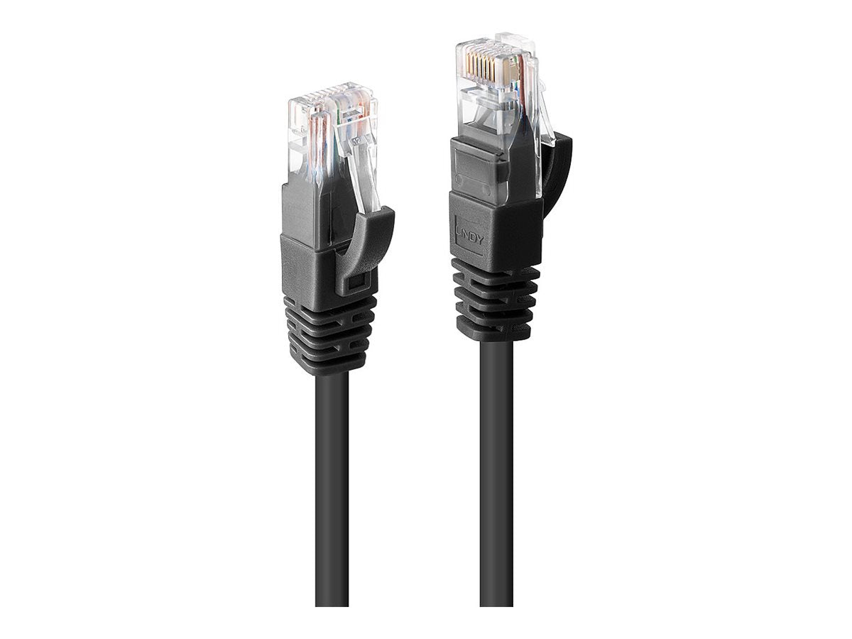 LINDY Cat.6 UTP Cable Black 10m
