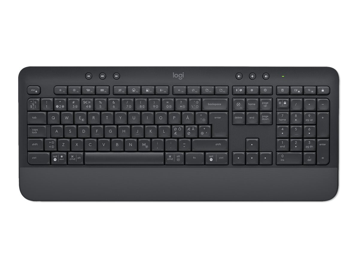 LOGITECH Signature K650 Keyboard wireless Bluetooth LE QWERTY Nordic Danish/Finnish/Norwegian/Swedish graphite (PAN)