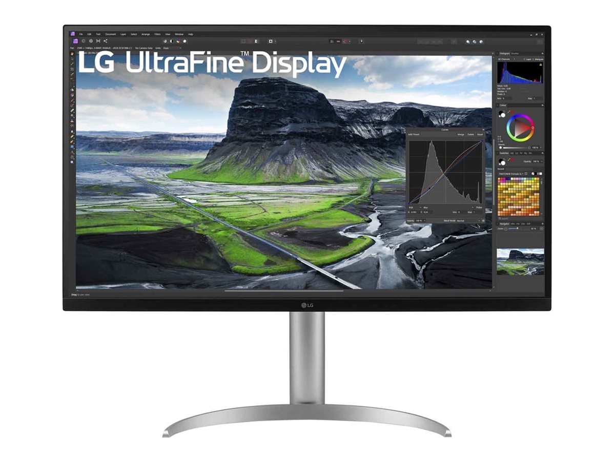 LG Ecran LED - 32p - 3840x2160 4K - 60 Hz - IPS - 5 ms - 500 cd/m2 - 2000:1 - HDR400 - USB-C - HDMI - DisplayPort - Haut Parleurs