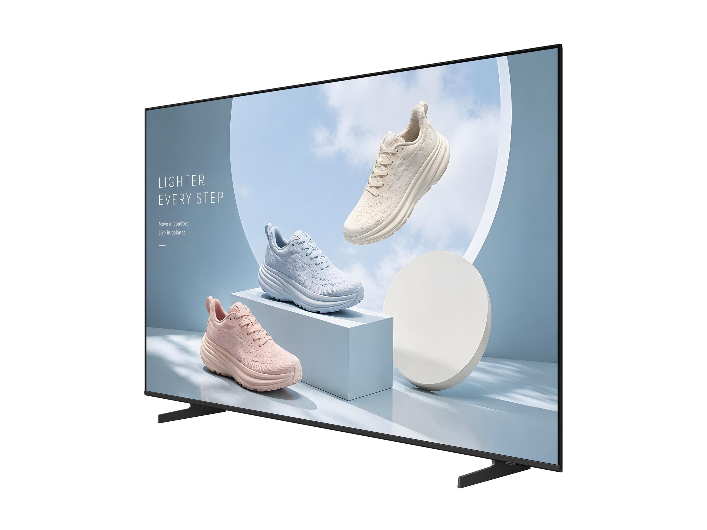 SAMSUNG BE85FX-H 85p Non-tactile UHD 4K 3840x2160 16:9 300nit 16/7 Tuner Biz TV App Tizen 8.0 HP 2x10W 3 ans