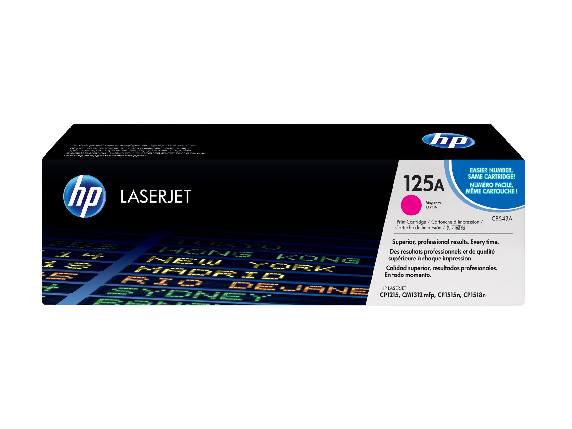 HP 125A original Colour LaserJet Toner cartridge CB543A magenta standard capacity 1.400 pages 1-pack