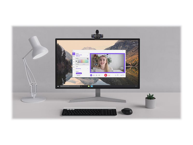 LOGITECH HD Pro Webcam C920S Webcam colour 1920 x 1080 audio USB