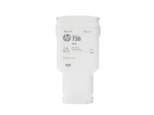 HP 738 300-ml Black DesignJet Ink Cartridge