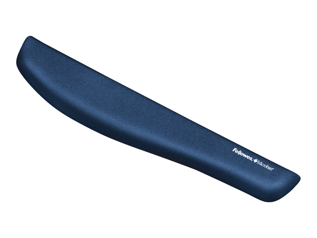 FELLOWES Repose poignet clavier PlushTouch™ - Bleu - Antibactérien