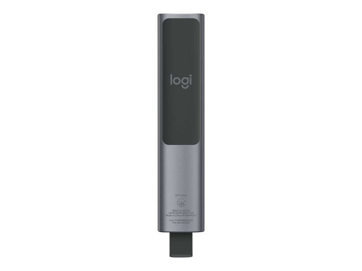 LOGITECH Spotlight Plus Presentation remote control 3 buttons slate