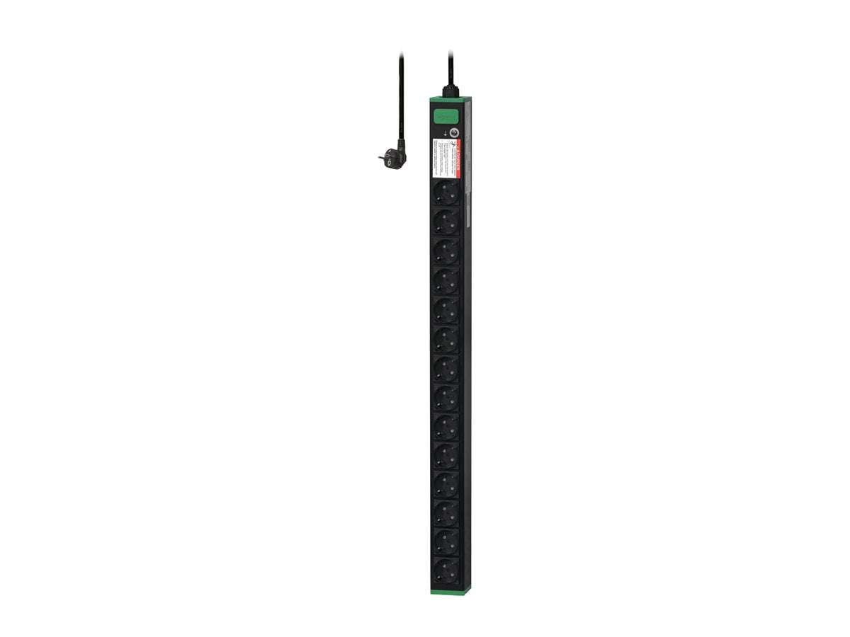 APC Easy Rack PDU Basic vertical 1-phase 3.7 kW 230 V 16 A 14 x SCHUKO sockets SCHUKO 16 A
