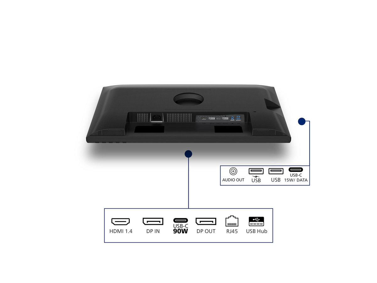 PHILIPS 24p 1920x1200 100Hz IPS Flat H/A 150 MM USB C DOCKING DISPLAY Daisy chain DICOM TUV EyeSafe certified USB HUB SPEAKERS