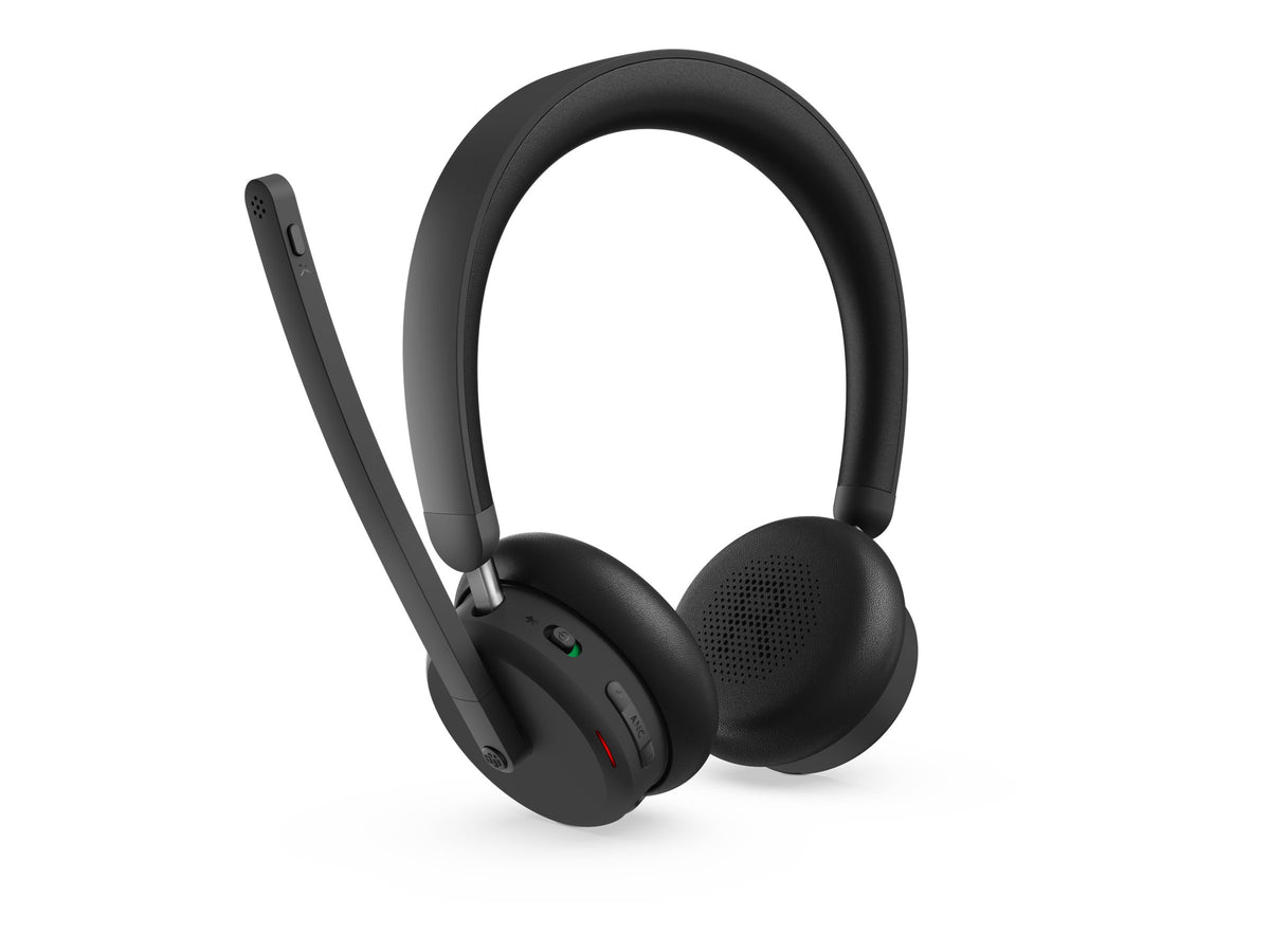 LENOVO 6550 Headset on-ear Bluetooth wireless active noise cancelling USB-C black Certified for Microsoft Teams