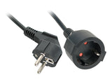 LINDY 3m Schuko Extension Cable Colour: Black