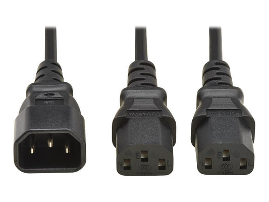 EATON TRIPPLITE Power cable C14 to 2xC13 splitter cable H05VV-F 10A 2M