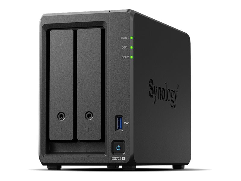 SYNOLOGY DS725+ 2-Bay Diskstation AMD Ryzen Embedded R1600 4Go DDR4 ECC SODIMM
