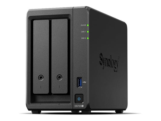 SYNOLOGY DS725+ 2-Bay Diskstation AMD Ryzen Embedded R1600 4Go DDR4 ECC SODIMM