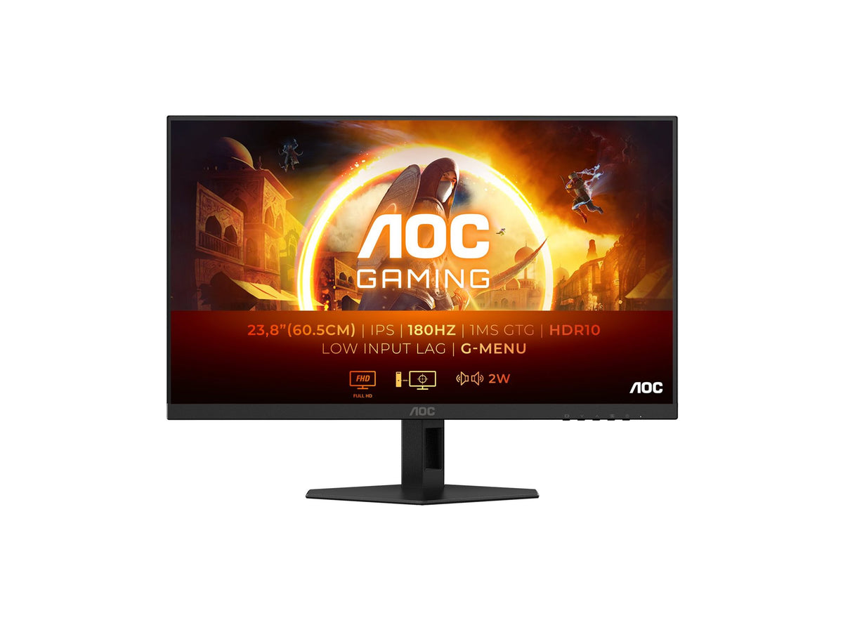 AOC Gaming 24G4XE - 24"-1920 x 1080 Full HD (1080p) @ 180 Hz - Fast IPS - 300 cd/m² - 1000:1 - HDR10 - 0.5 ms - 2xHDMI, DP , HP