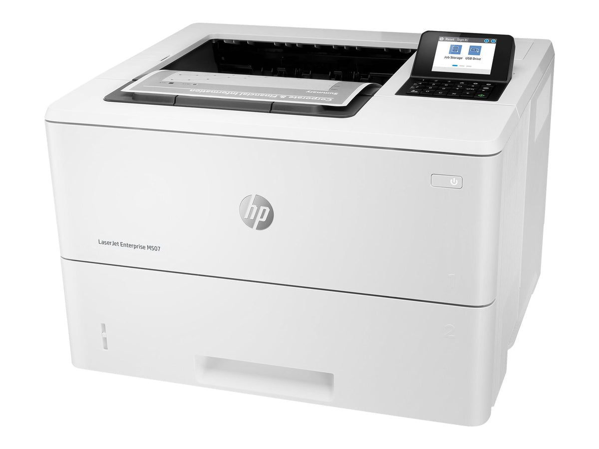 HP LaserJet Enterprise M507dn Printer Mono Duplex laser A4 1200x1200dpi 50ppm 650sheets USB LAN