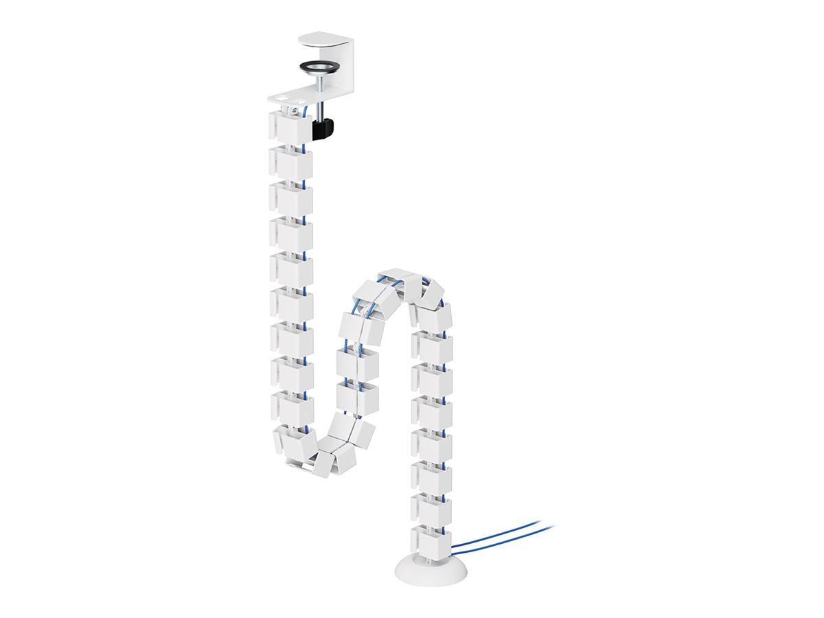 NEOMOUNTS Cable Spine Organizer for sit/stand desk frames clamp mounted white