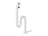 NEOMOUNTS Cable Spine Organizer for sit/stand desk frames clamp mounted white