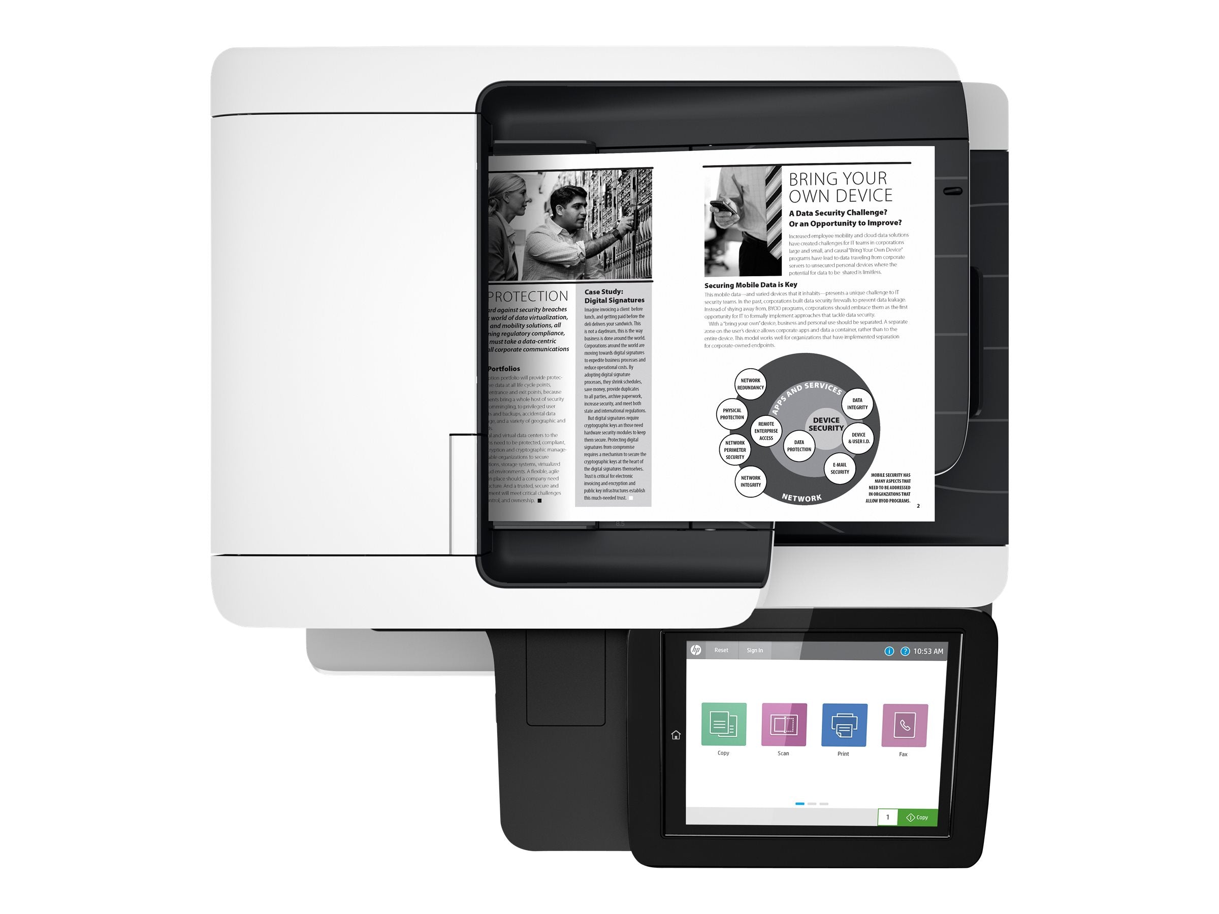HP LaserJet Enterprise MFP M528dn MFP Mono laser A4 43ppm Copy 43ppm Print 650sheets USB LAN imprimante laser monochrome