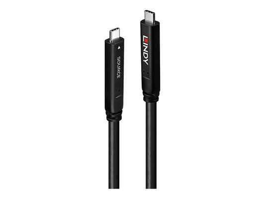 LINDY 10m USB 3.2 Gen 1 & DP 1.4 Type C Hybrid Cable
