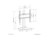 NEOMOUNTS DS45-430BL14 Support de bureau pour écran à poser 32-55p- pivotant