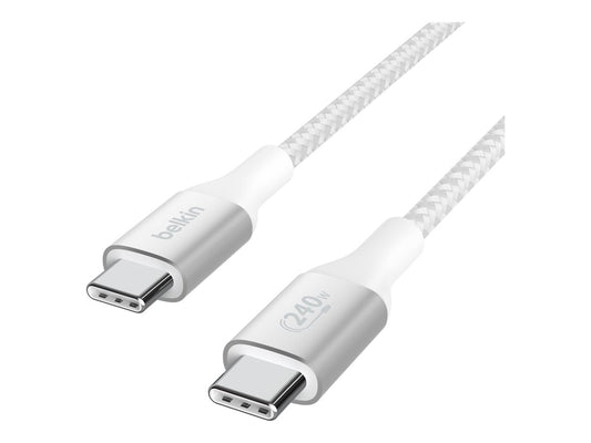 BELKIN Boost Charge 240w USB-C to USB-C Cable 1M White