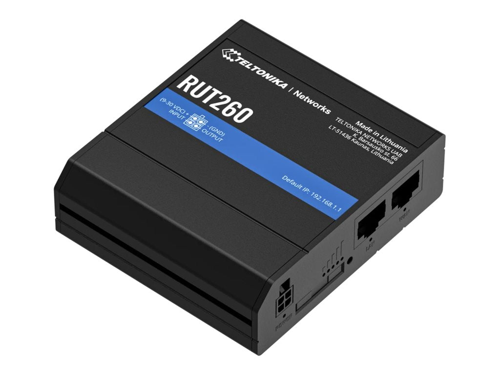 TELTONIKA NETWORKS RUT260 4G/LTE/3G/2G WiFi router