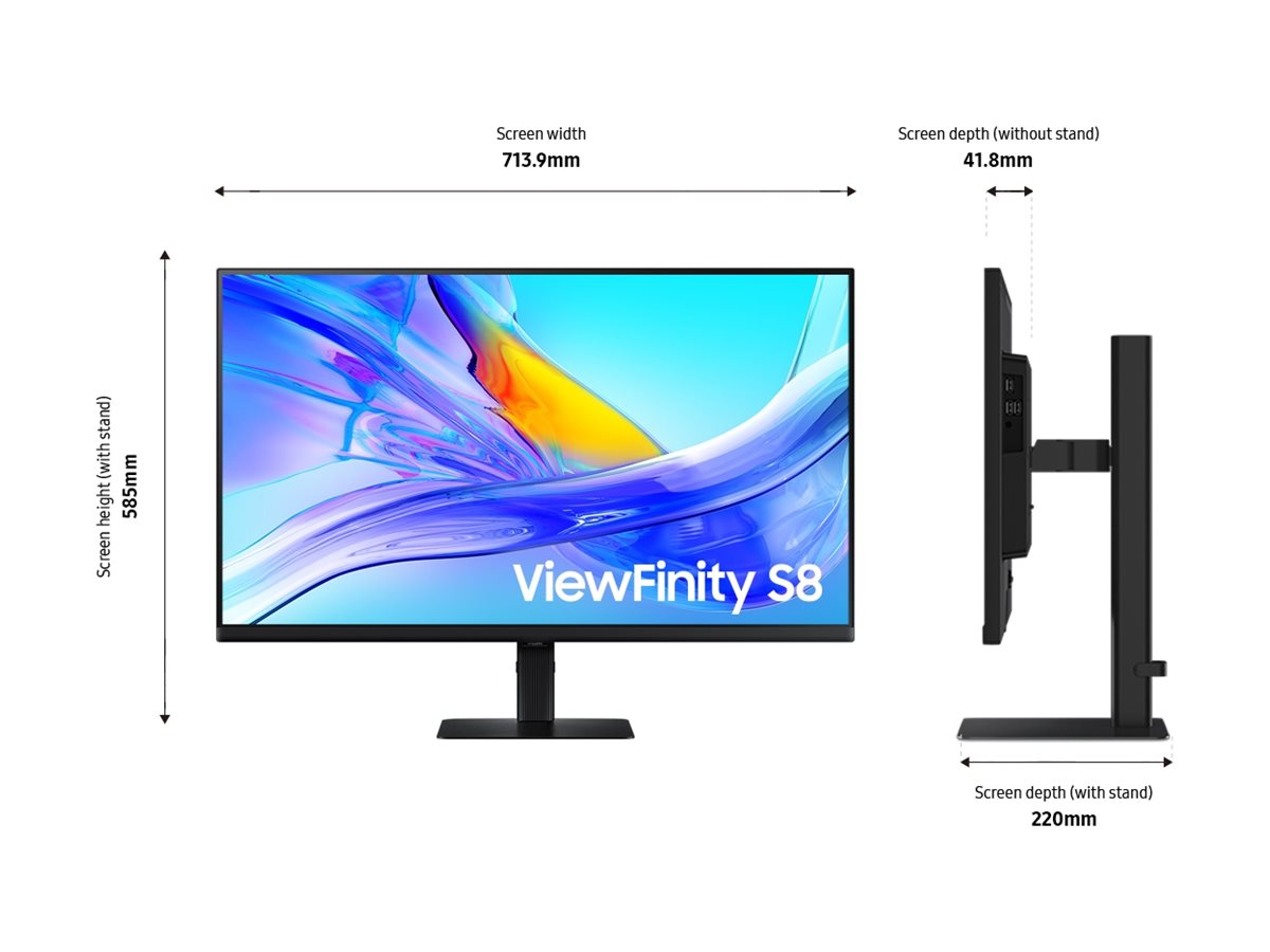 SAMSUNG ViewFinity S80UD 32p UHD IPS 60Hz 5ms HDMI
