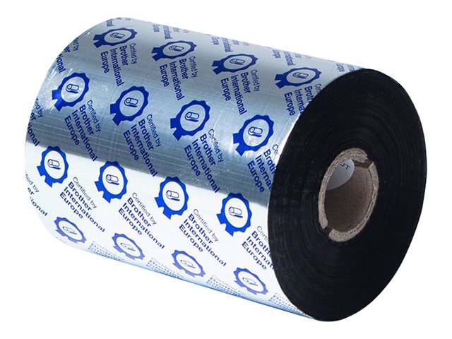 BROTHER PREMIUM WAX/RESIN BLACK 110MM X 600M PK OF 6