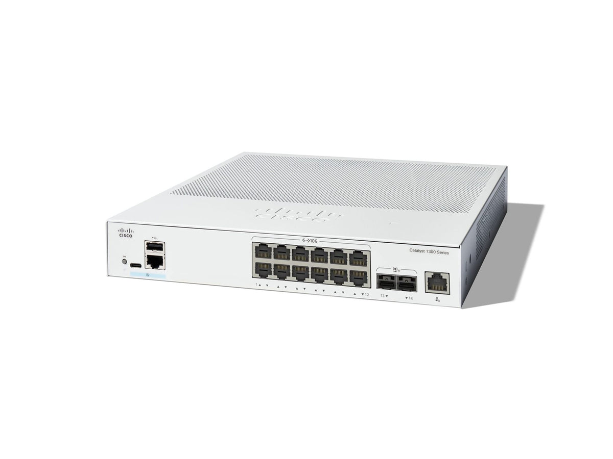 CISCO Catalyst 1300 12-Port Switch 10 x 10GE RJ45 2 x 10GE SFP+ Uplinks