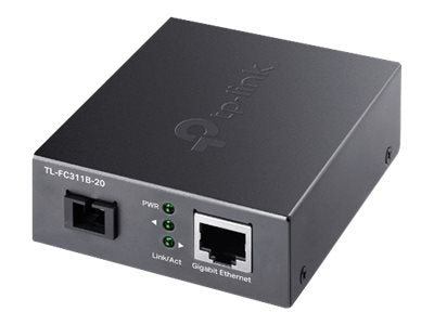 TP-Link TL-FC311B-20 convertisseur de support réseau 1000 Mbit/s Monomode Noir
