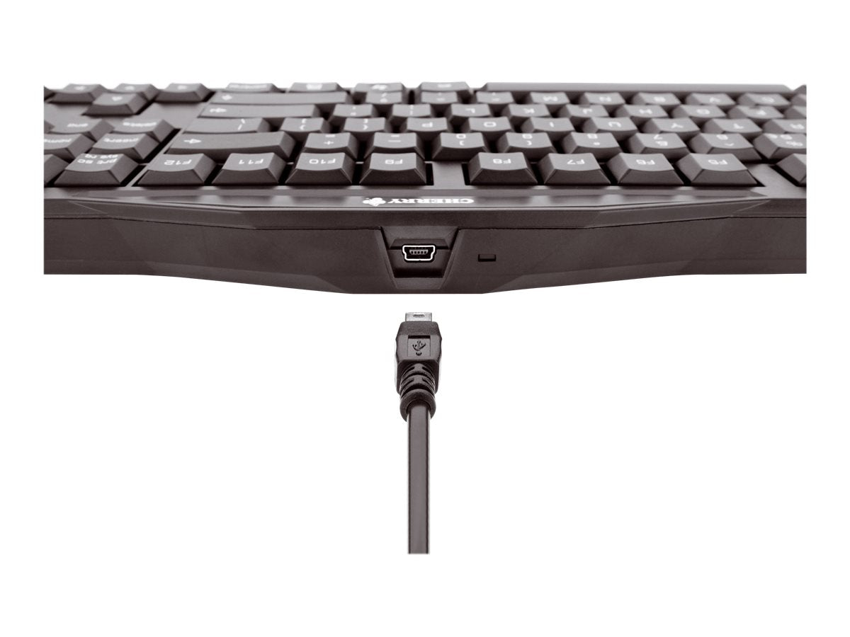 CHERRY Clavier MX-Board 3.0 mécanique Brown Switch 105 touches + 4 touches de raccourcis USB noir