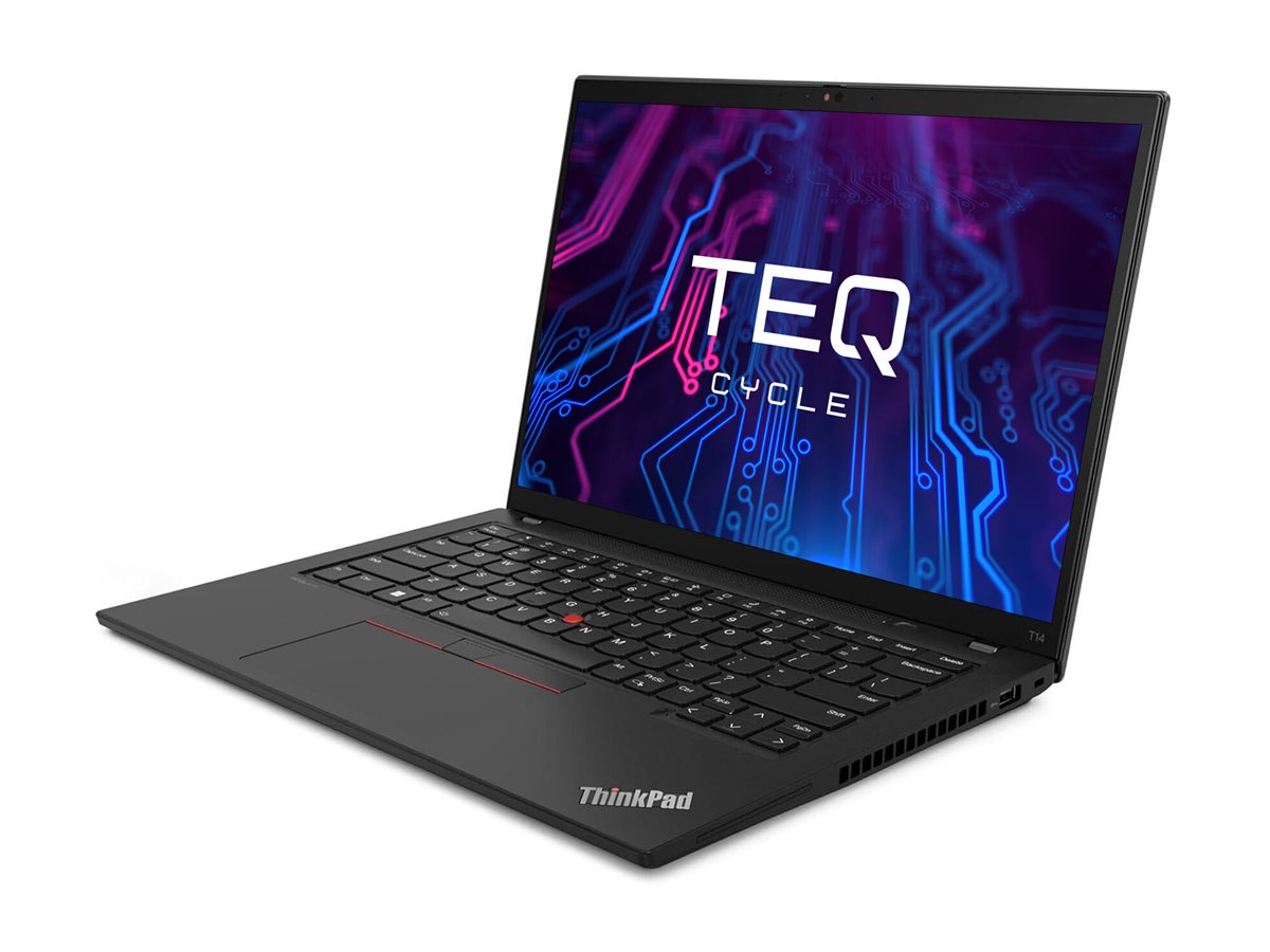 TEQCYCLE Premium - Lenovo Thinkpad T14 G4 Intel Core i7-1365U 14p FHD 16Go 256Go SSD W11P - PC Portable reconditionné garantie 2 ans