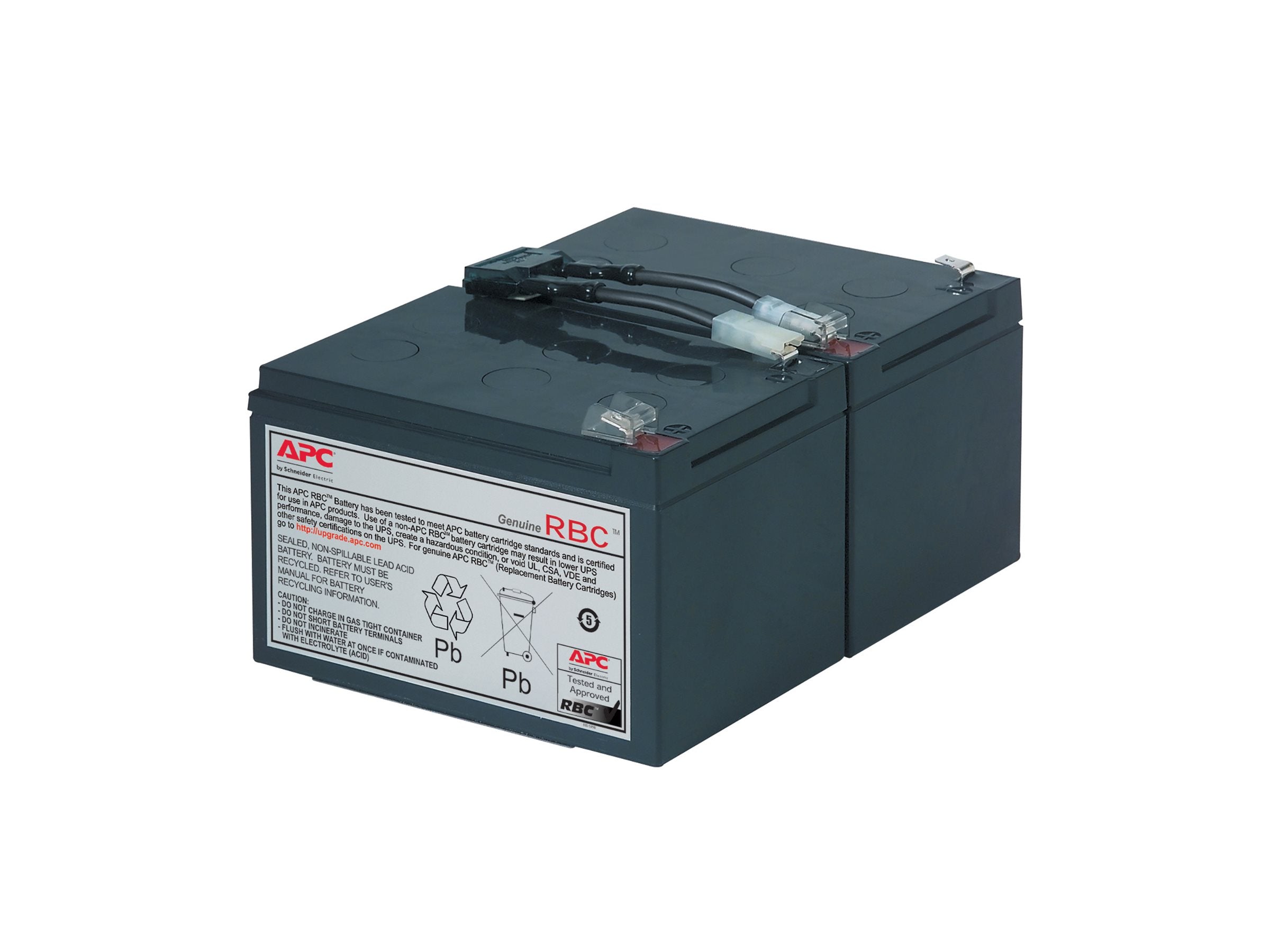 APC Replacement Battery Cartridge 6 UPS battery 1 x battery lead acid Black