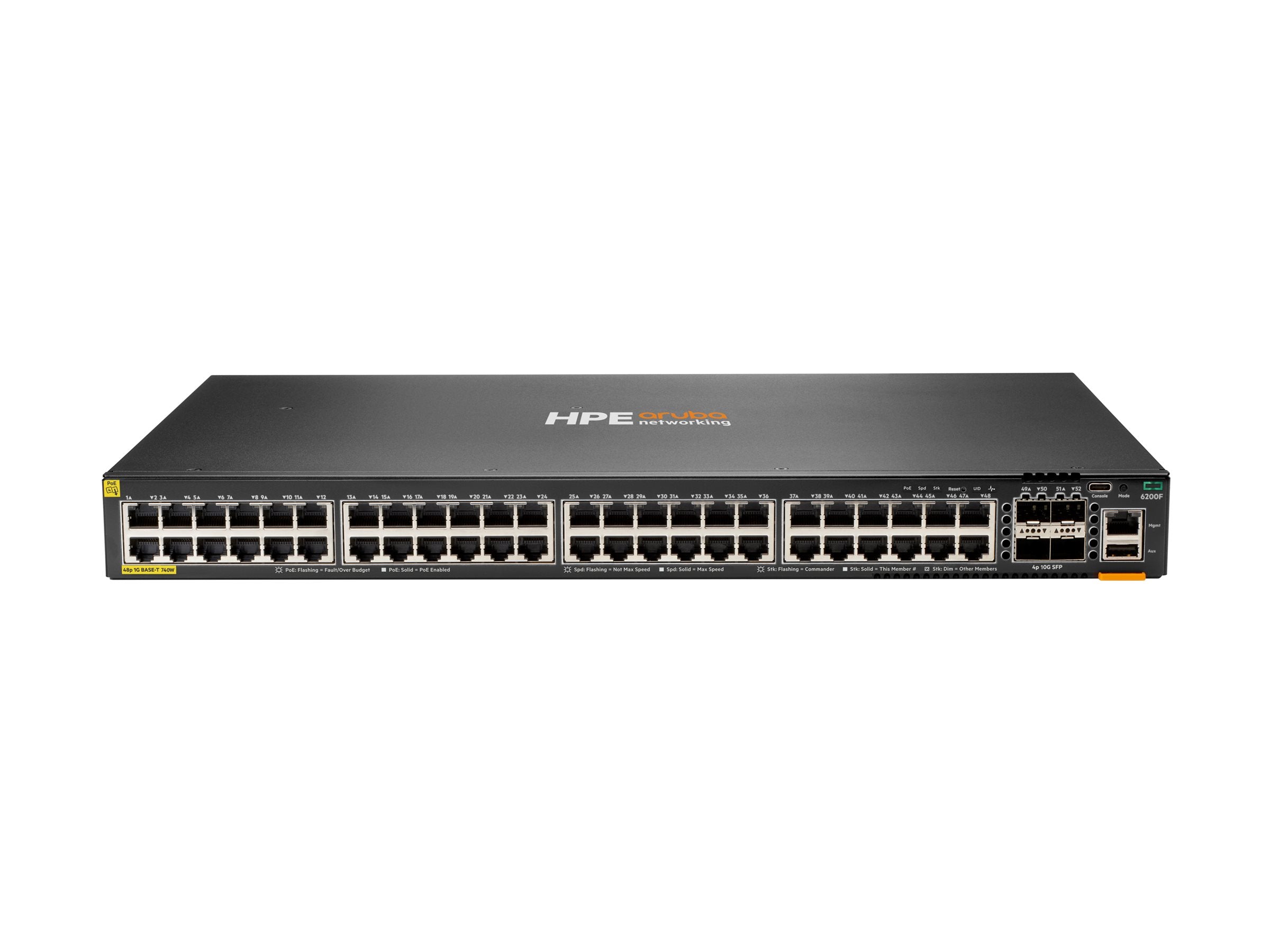 HPE Aruba Networking CX 6200F 48G Class-4 PoE 4SFP 740W Switch EU en