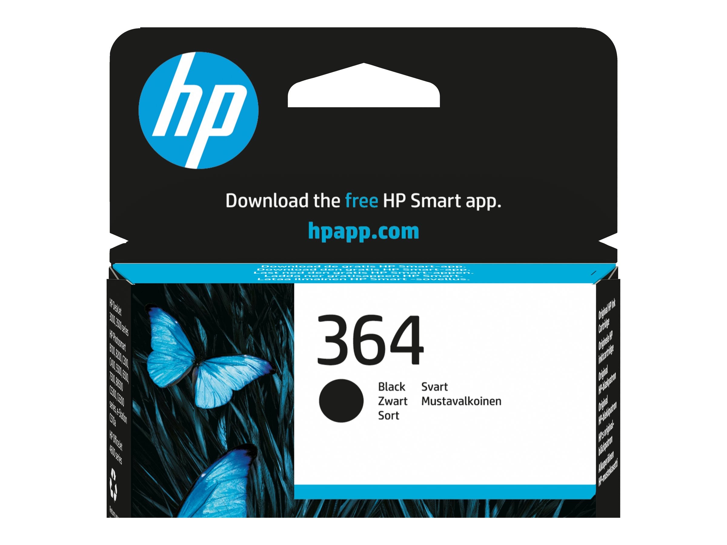 HP 364 Black Ink Cart/Vivera Ink