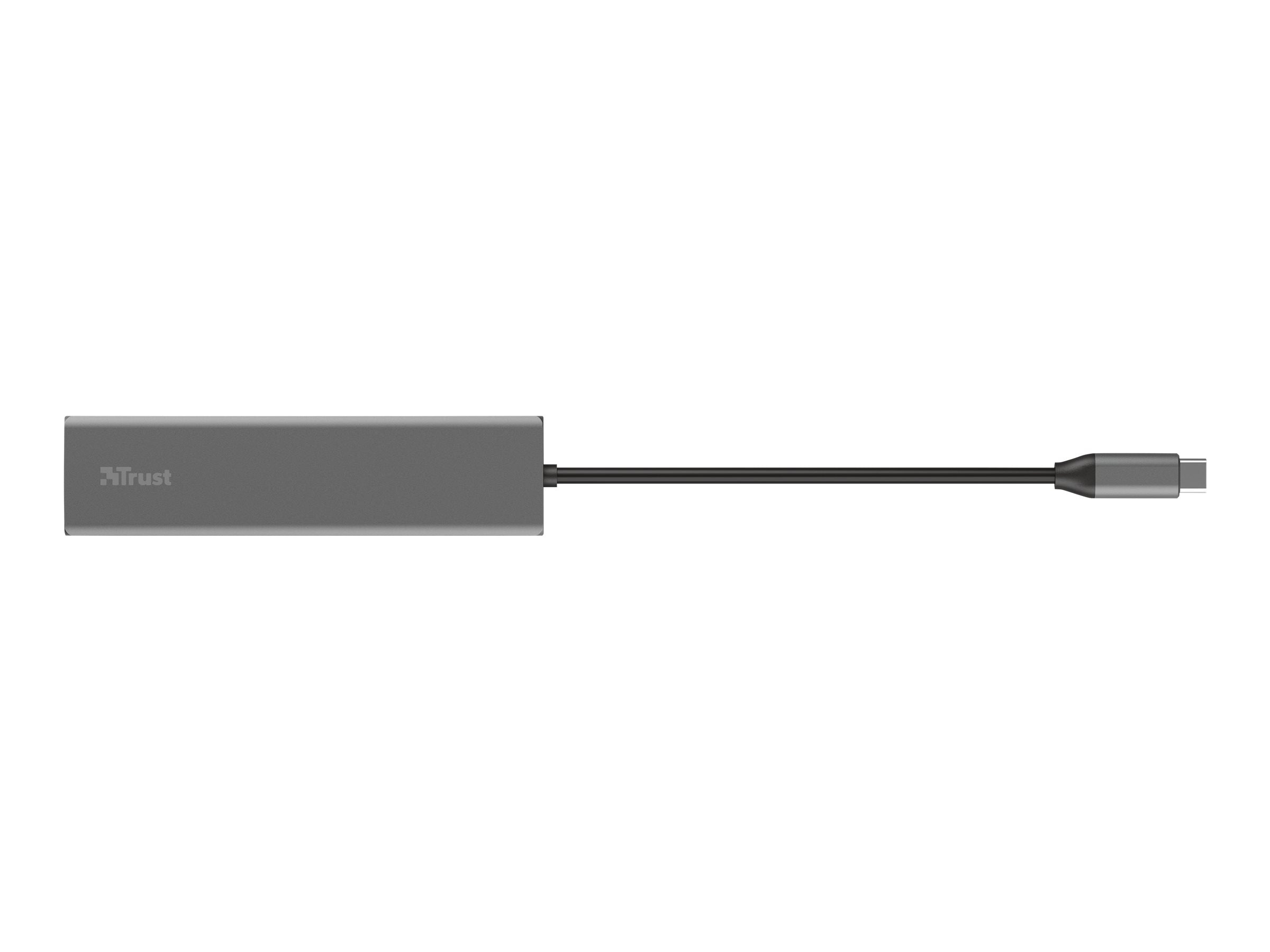 TRUST Hub USB-C HALYX 5 ports 3 USB 1 SD et 1 micro-SD