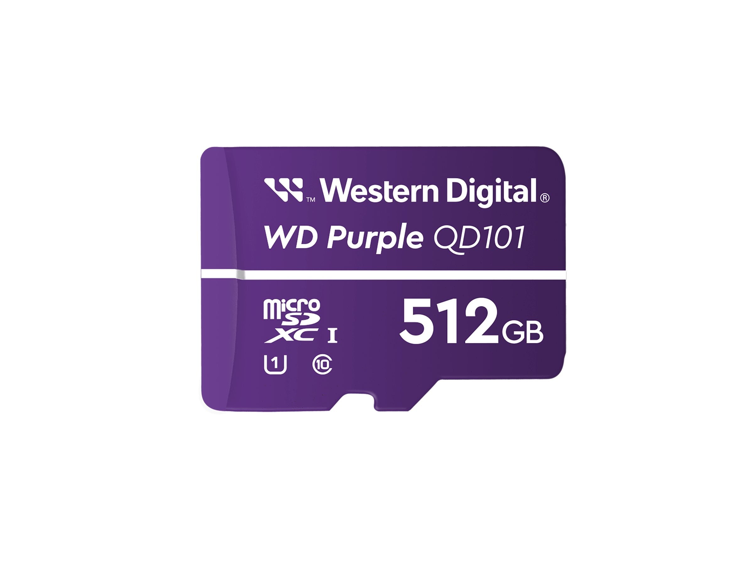 WD Purple 512Go Surveillance microSD XC Class - 10 UHS 1
