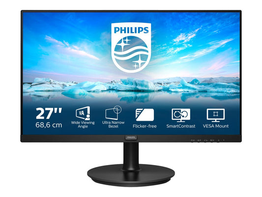 PHILIPS 271V8L/00 27p VA LCD FHD 1920x1080 16:9 3000:1 250cd/m2 4ms VGA HDMI