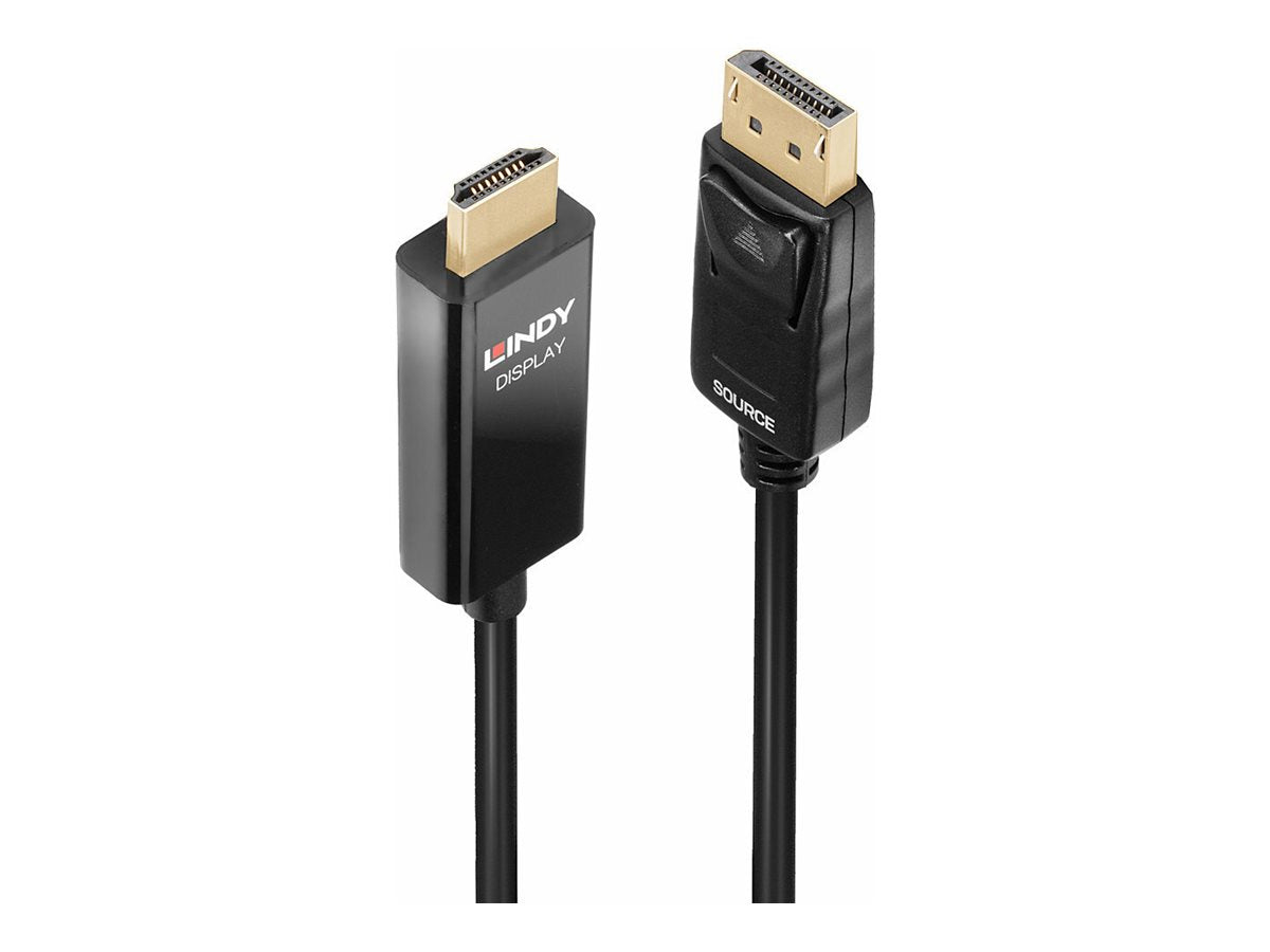 LINDY 0.5m DP to HDMI Adapter Cable with HDR