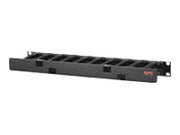 APC Horizontal Cable Manager Single-Sided with Cover Rack cable management kit Black 1U 19 TAA Compliant