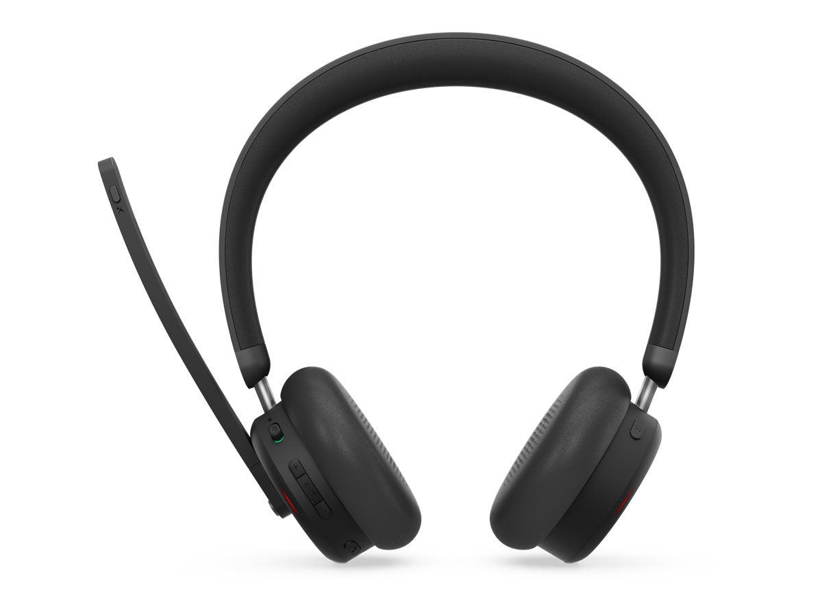 LENOVO 6550 Headset on-ear Bluetooth wireless active noise cancelling USB-C black Certified for Microsoft Teams