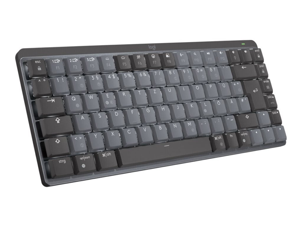 LOGITECH MX Mechanical Mini Minimalist Wireless Illuminated Keyboard - GRAPHITE - (FR) - 2.4GHZ/BT - N/A - CENTRAL - TACTILE
