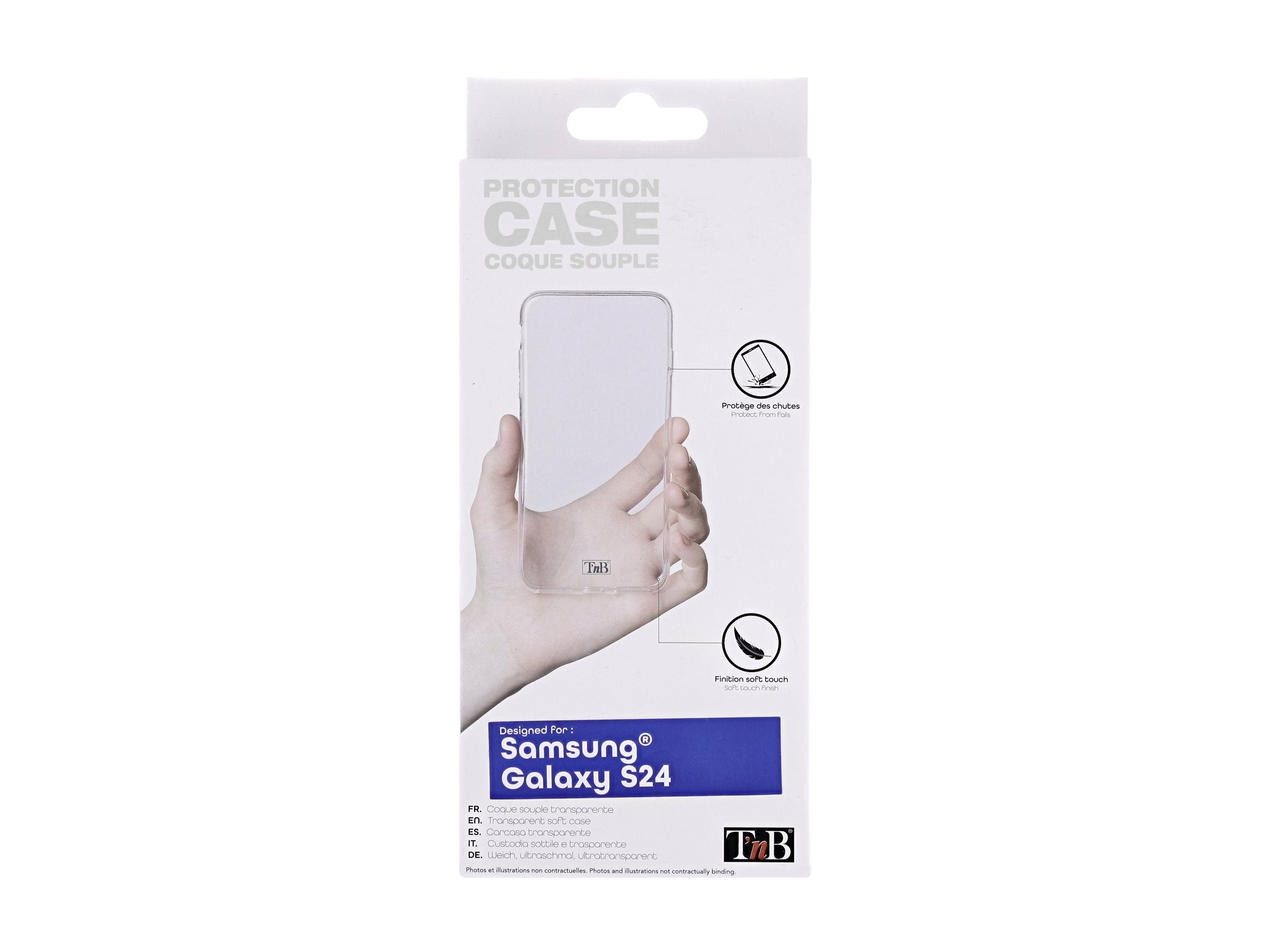 TNB Coque silicone pour Samsung S24 - transparent