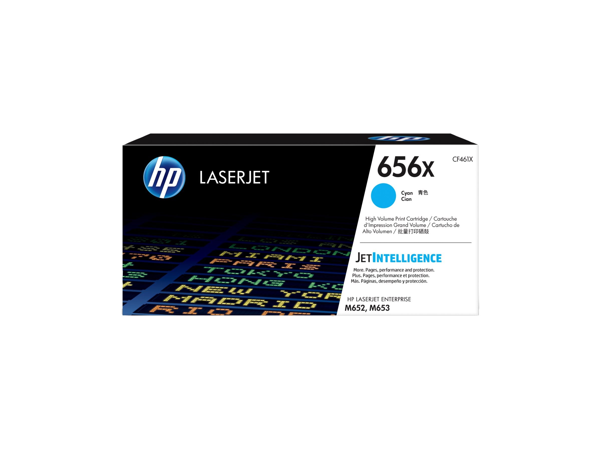 HP 656X original LaserJet Toner cartridge CF460X Cyan High Yield