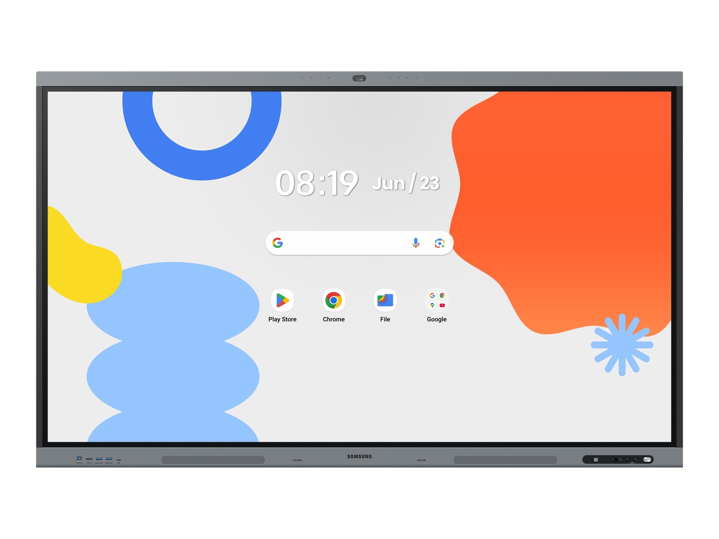SAMSUNG WAFX-P Eboard WA75FX-P 75p Android 15 EDLA Octacore 16Go RAM 128Go storage UHD IR Touch 3xHDMI USB-C PD 65W 48Mpixel auto