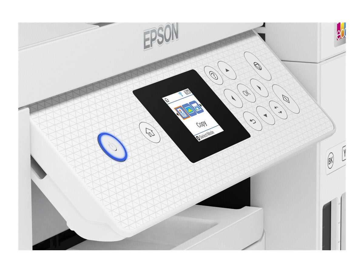 EPSON EcoTank ET-2856 MFP colour ink-jet refillable A4 10.5ppm print 100 sheets USB Wi-Fi white