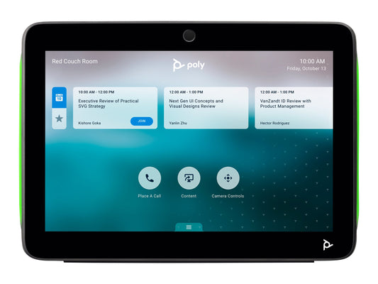 POLY TC10 - BLACK Stand-alone 10p room scheduler touch control for use with Poly G7500 Studio X family ZRoW