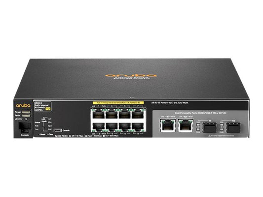 HPE Aruba 2530 8 PoE+ Internal PS Switch Europe English